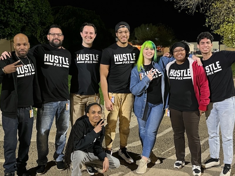 Hustle PHX yep team at adobe mountain school